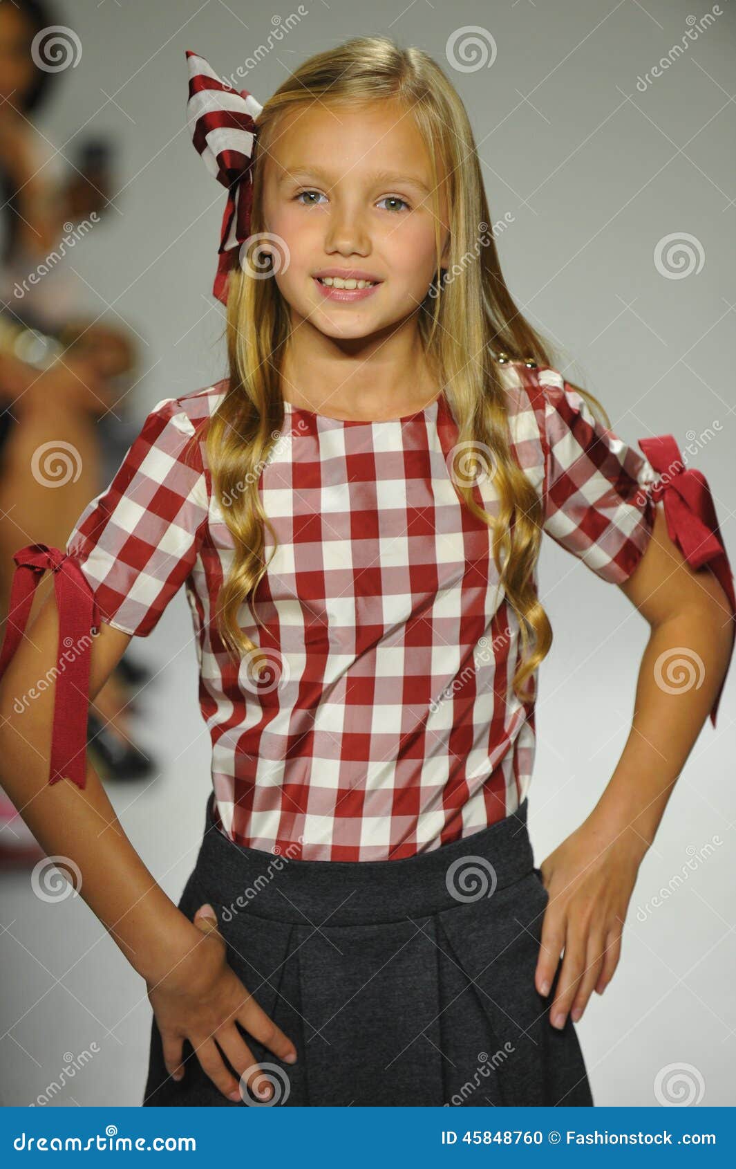 NEW YORK, NY - OCTOBER 18: A Model Walks The Runway During 