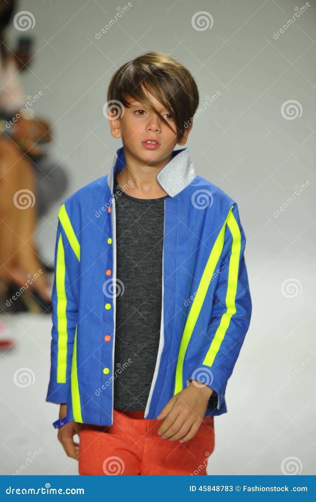 NEW YORK, NY - OCTOBER 18: A Model Walks The Runway During 