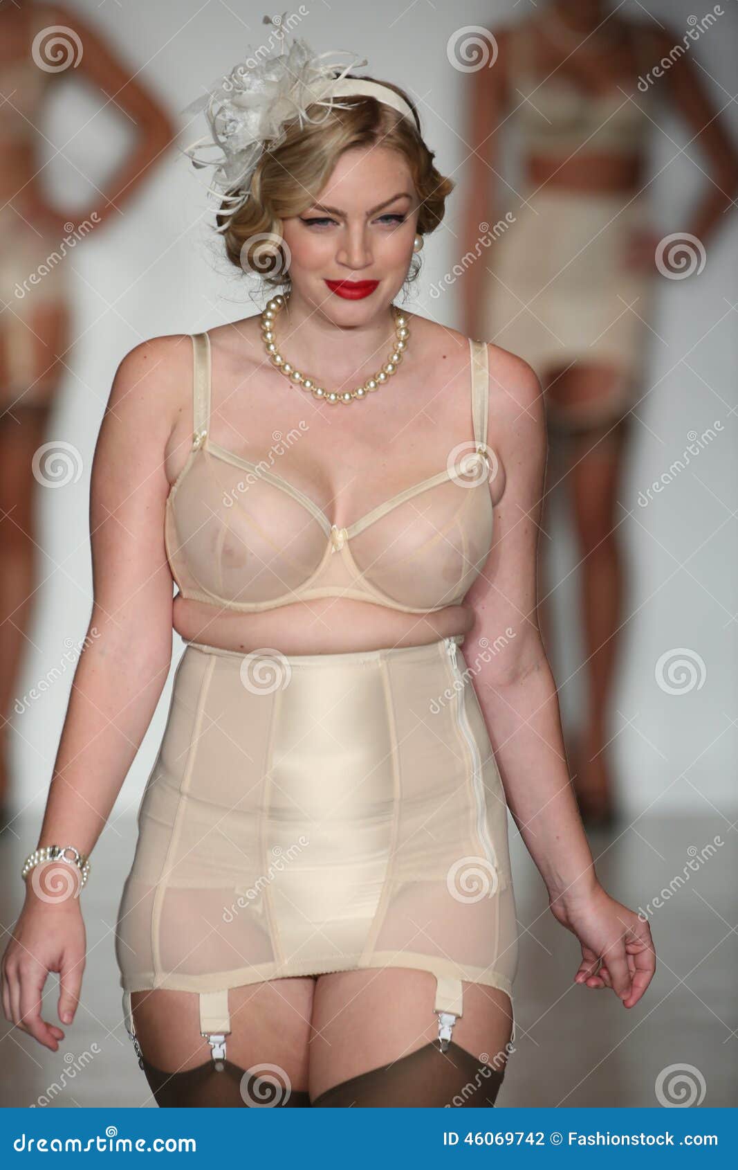 NEW YORK, NY - OCTOBER 24: a Model Walks Runway Wearing Secrets in