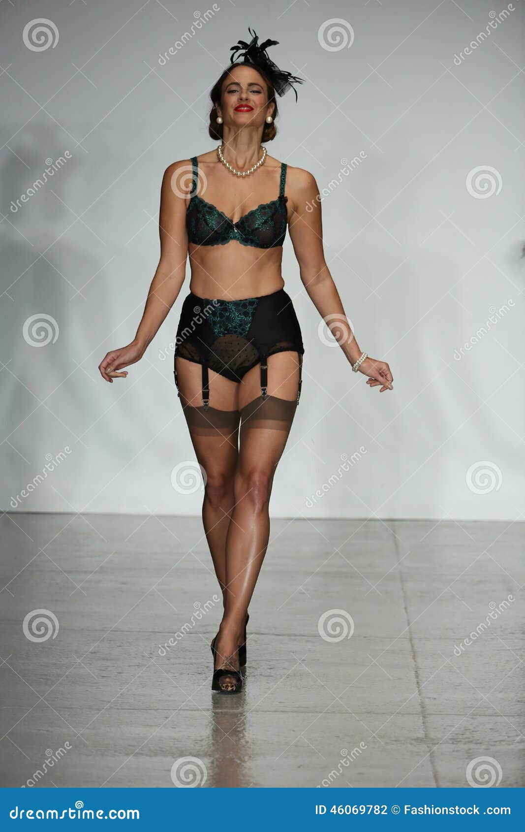 NEW YORK, NY - OCTOBER 24: a Model Walks Runway Wearing Secrets in