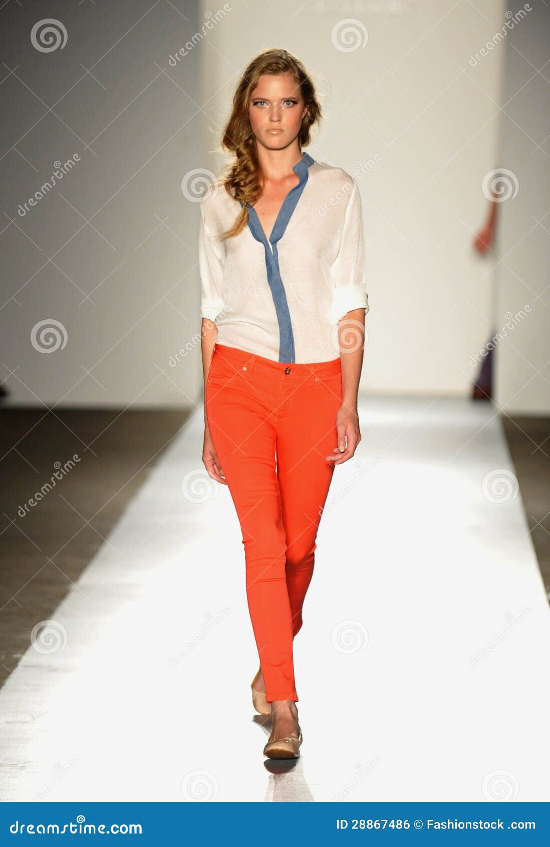 NEW YORK, NY - SEPTEMBER 05: A Model Walks The Runway At 