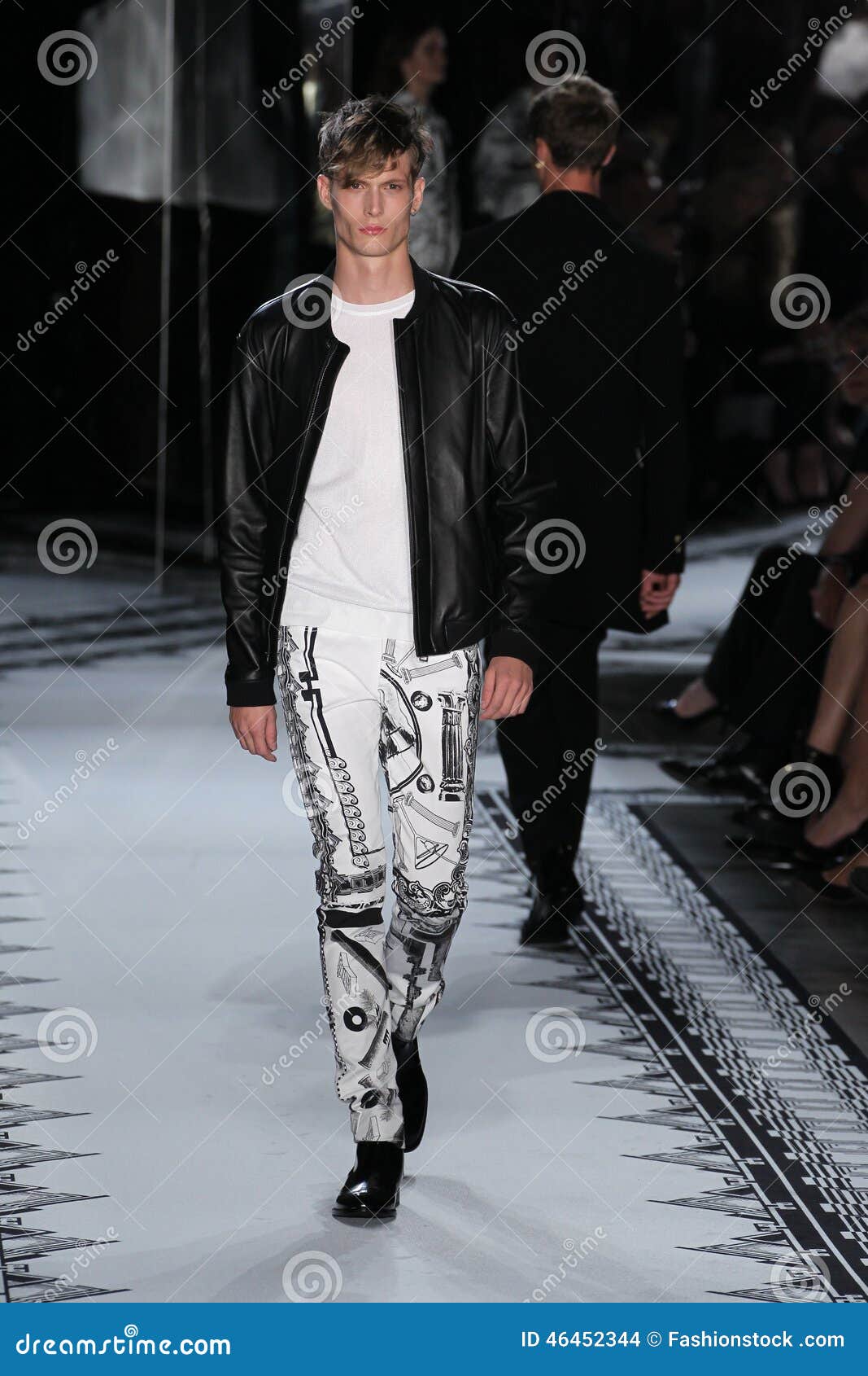 NEW YORK, NY - SEPTEMBER 07: a Male Model Walks the Runway at the ...