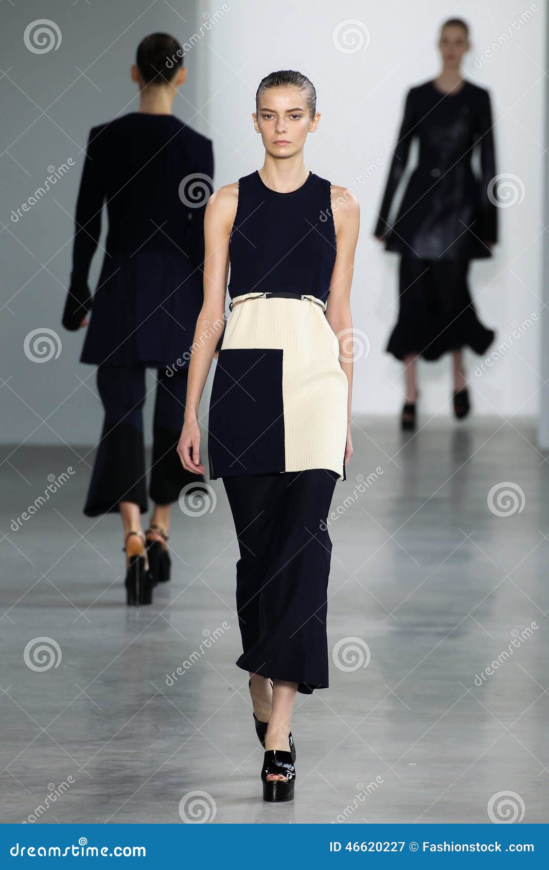 NEW YORK, NY - SEPTEMBER 11: Model Dasha Denisenko Walks the Runway at ...