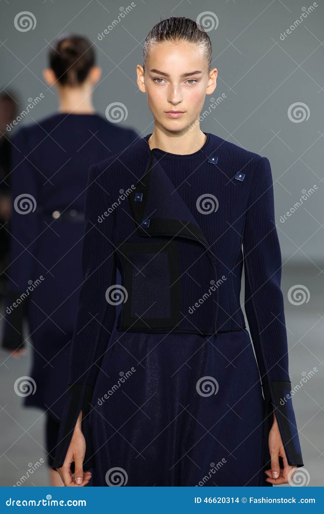 NEW YORK, NY - SEPTEMBER 11: Model Julia Bergshoeff Walks the Runway at ...