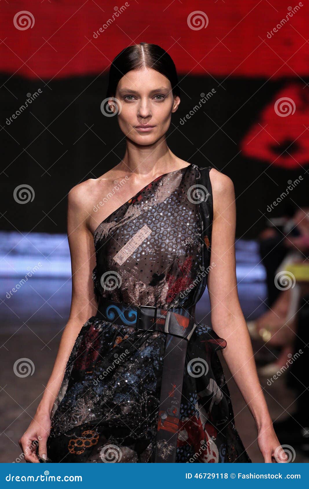 NEW YORK, NY - SEPTEMBER 08: Model Kati Nescher Walks the Runway at ...