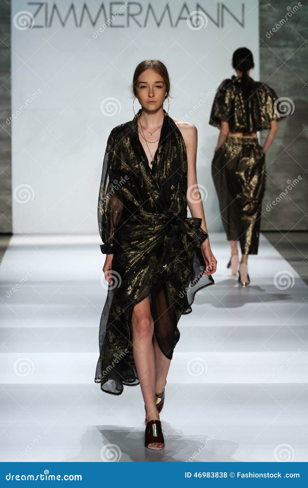 NEW YORK, NY - SEPTEMBER 05: Model Nicole Keimig Walks the Runway at ...