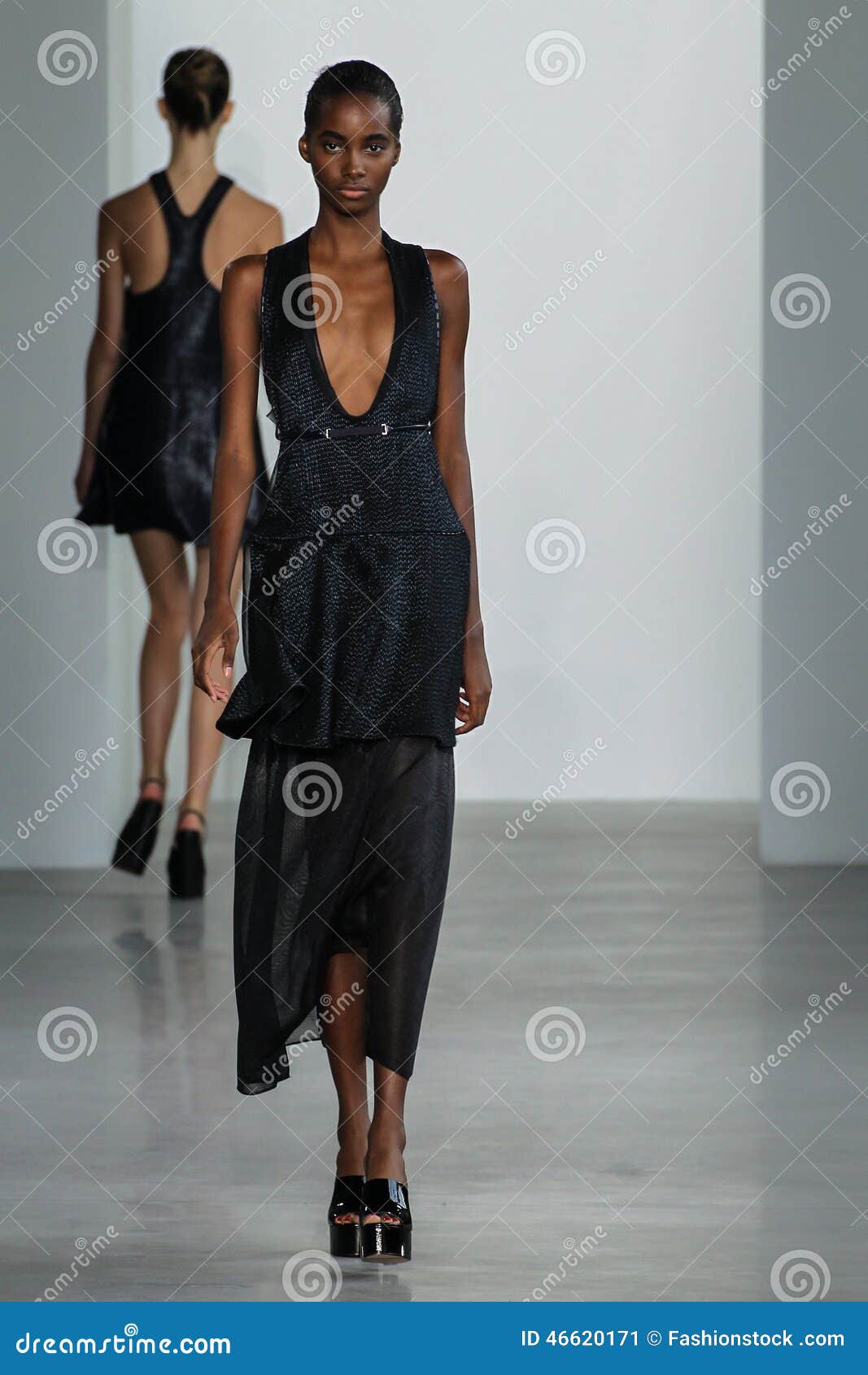 NEW YORK, NY - SEPTEMBER 11: Model Tami Williams Walks the Runway at ...