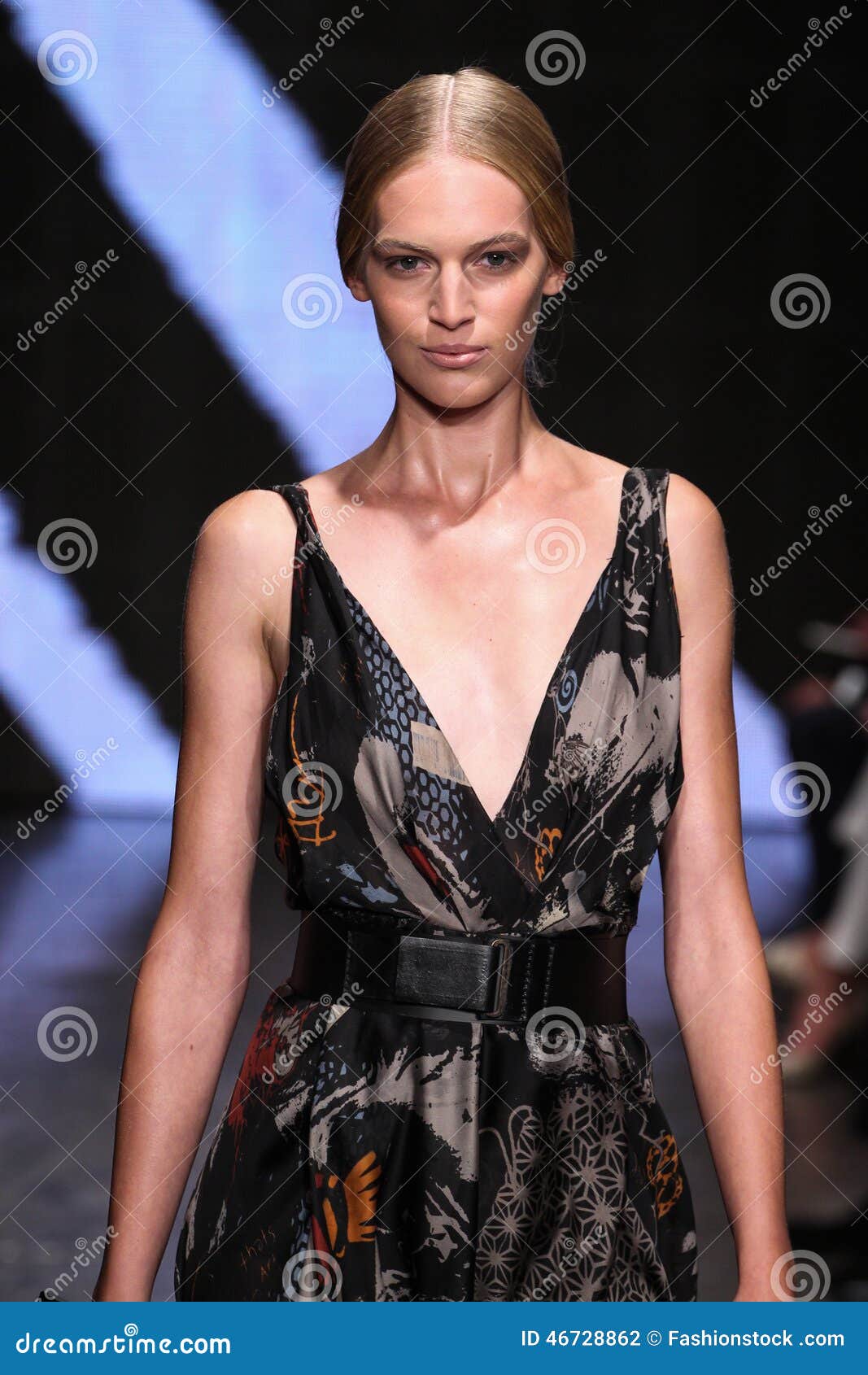 NEW YORK, NY - SEPTEMBER 08: Model Vanessa Axente Walks the Runway at ...