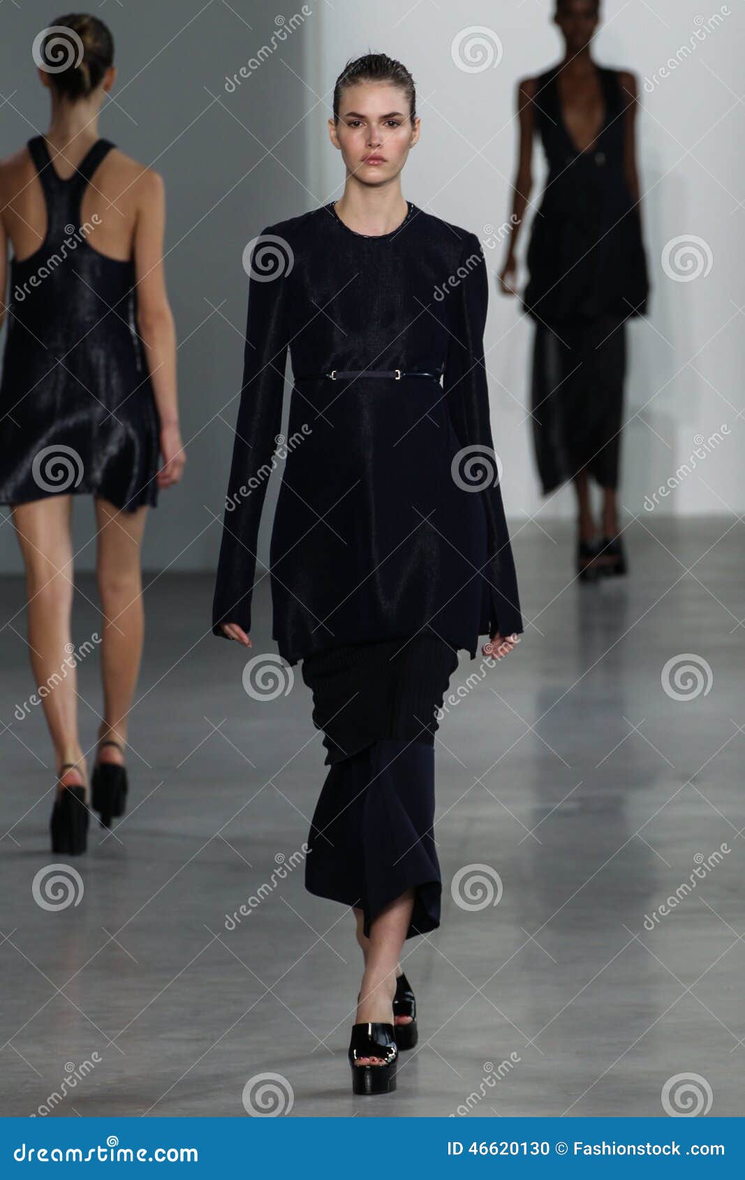 NEW YORK, NY - SEPTEMBER 11: Model Vanessa Moody Walks the Runway at ...