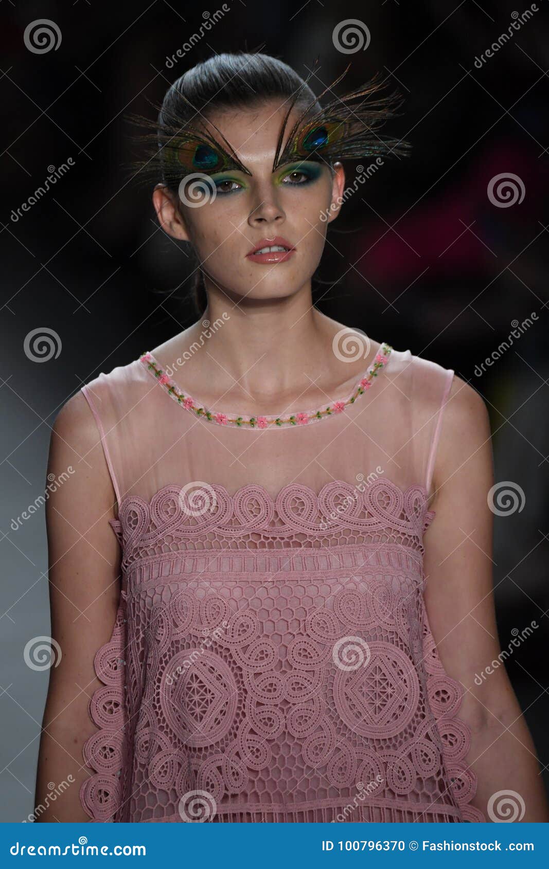 A Model Walks the Runway for Dan Liu Fashion Show Editorial Image ...