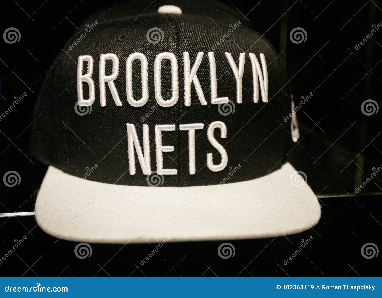 Brooklyn Nets hat editorial stock image. Image of basketball - 102368119