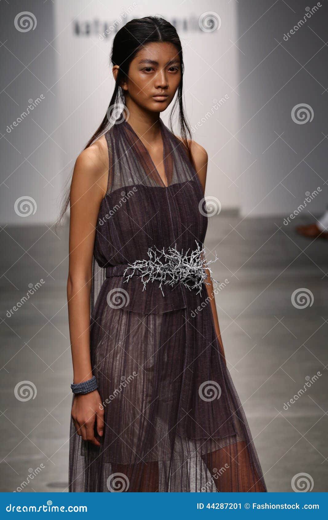 NEW YORK - SEPTEMBER 06: a Model Walks Runway for Katya Leonovich ...