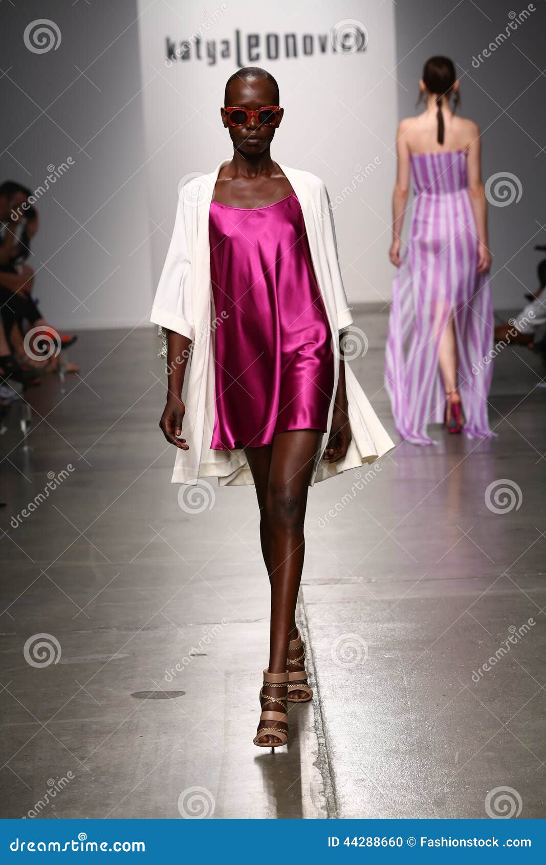 NEW YORK - SEPTEMBER 06: a Model Walks Runway for Katya Leonovich ...