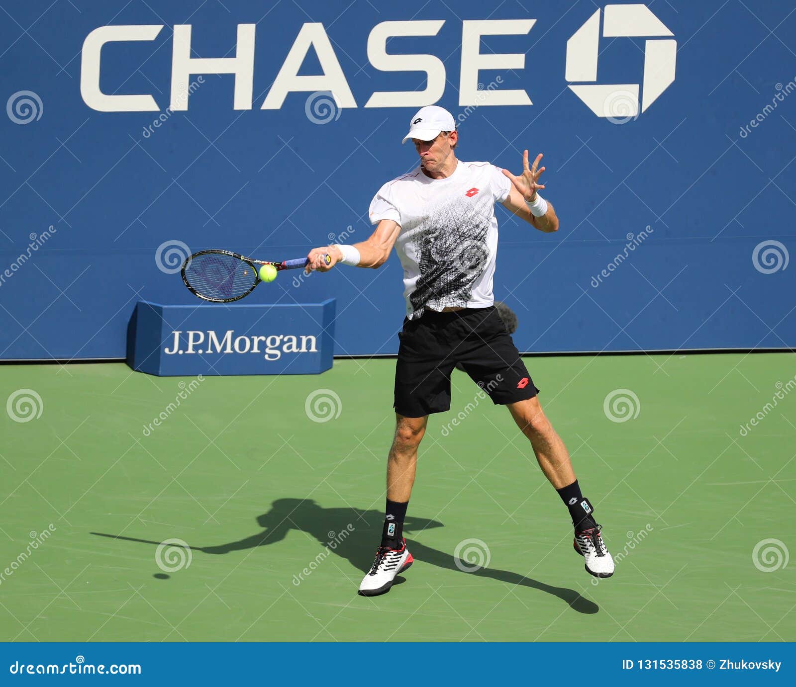 Professional Tennis Player Kevin Anderson of South Africa in Action ...