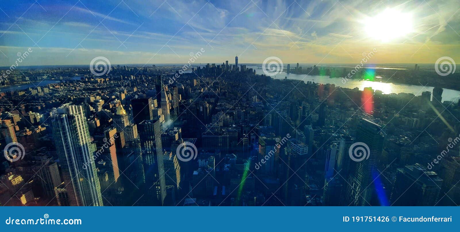 new york skyline from empire state building
