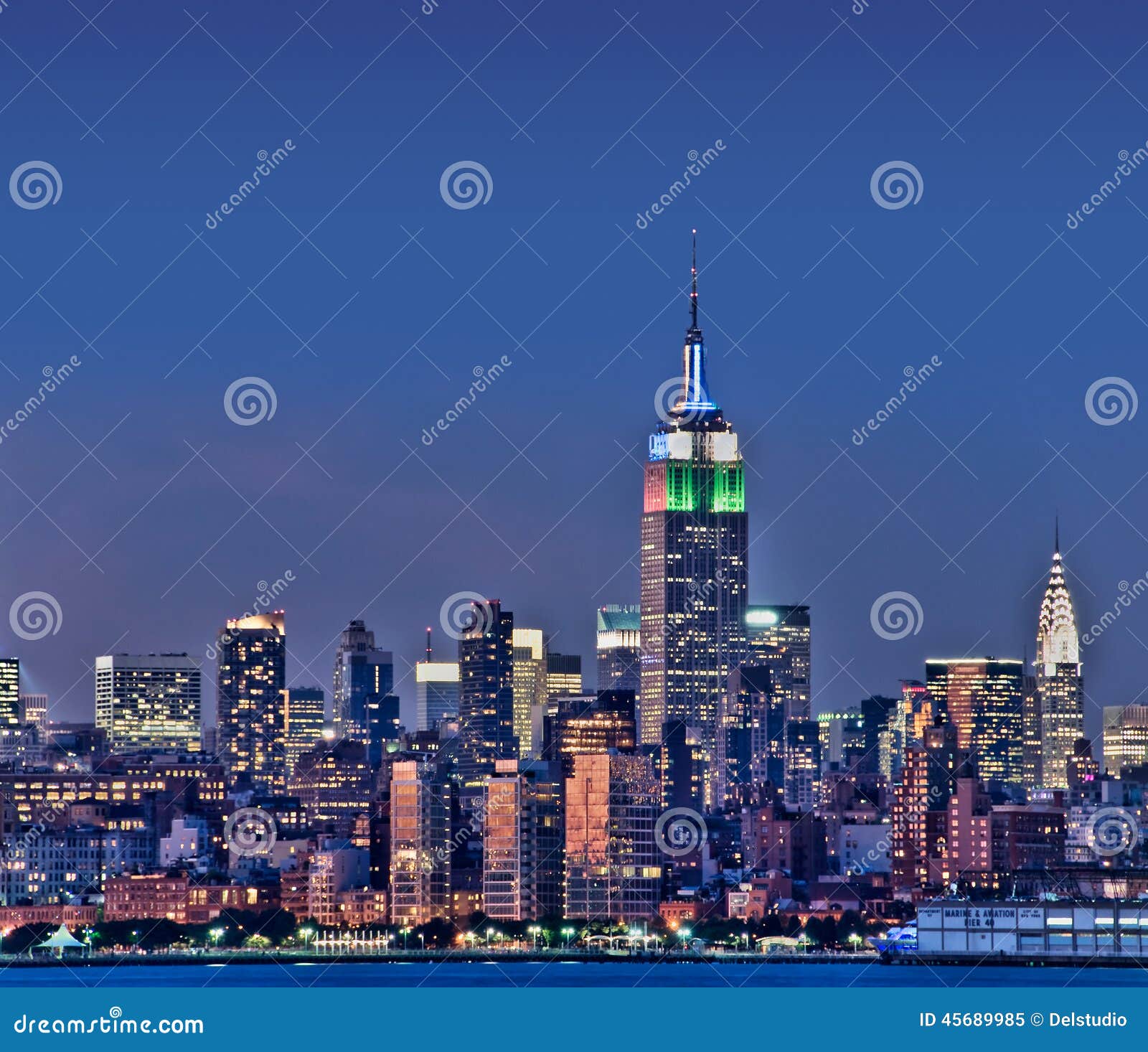 new york skyline with the empire state building