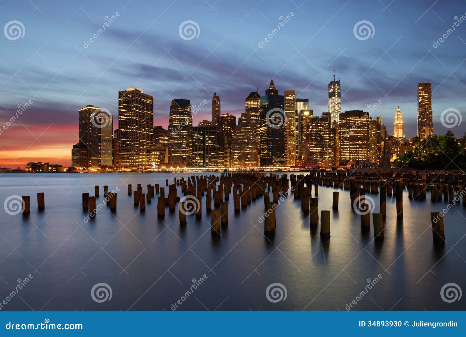 New York stock photo. Image of pier, evening, east, panorama - 34893930