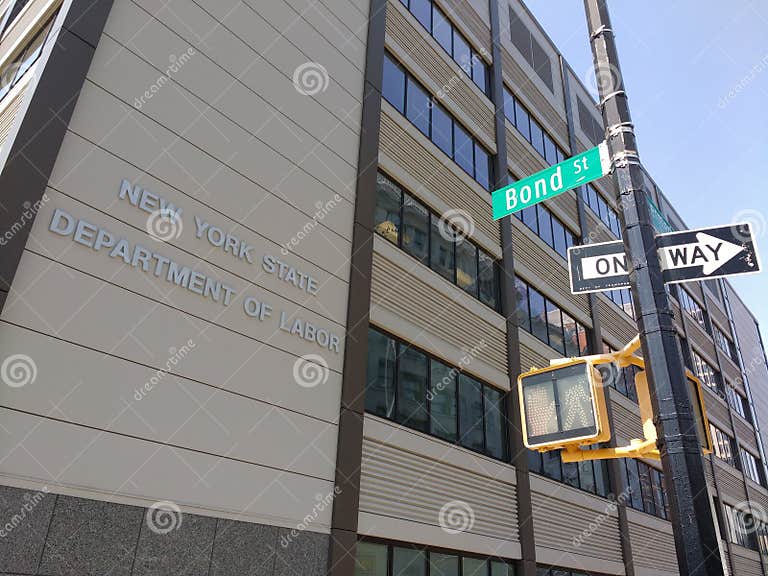 New York State Department Of Labor Bond Street Brooklyn USA Editorial Image Image Of