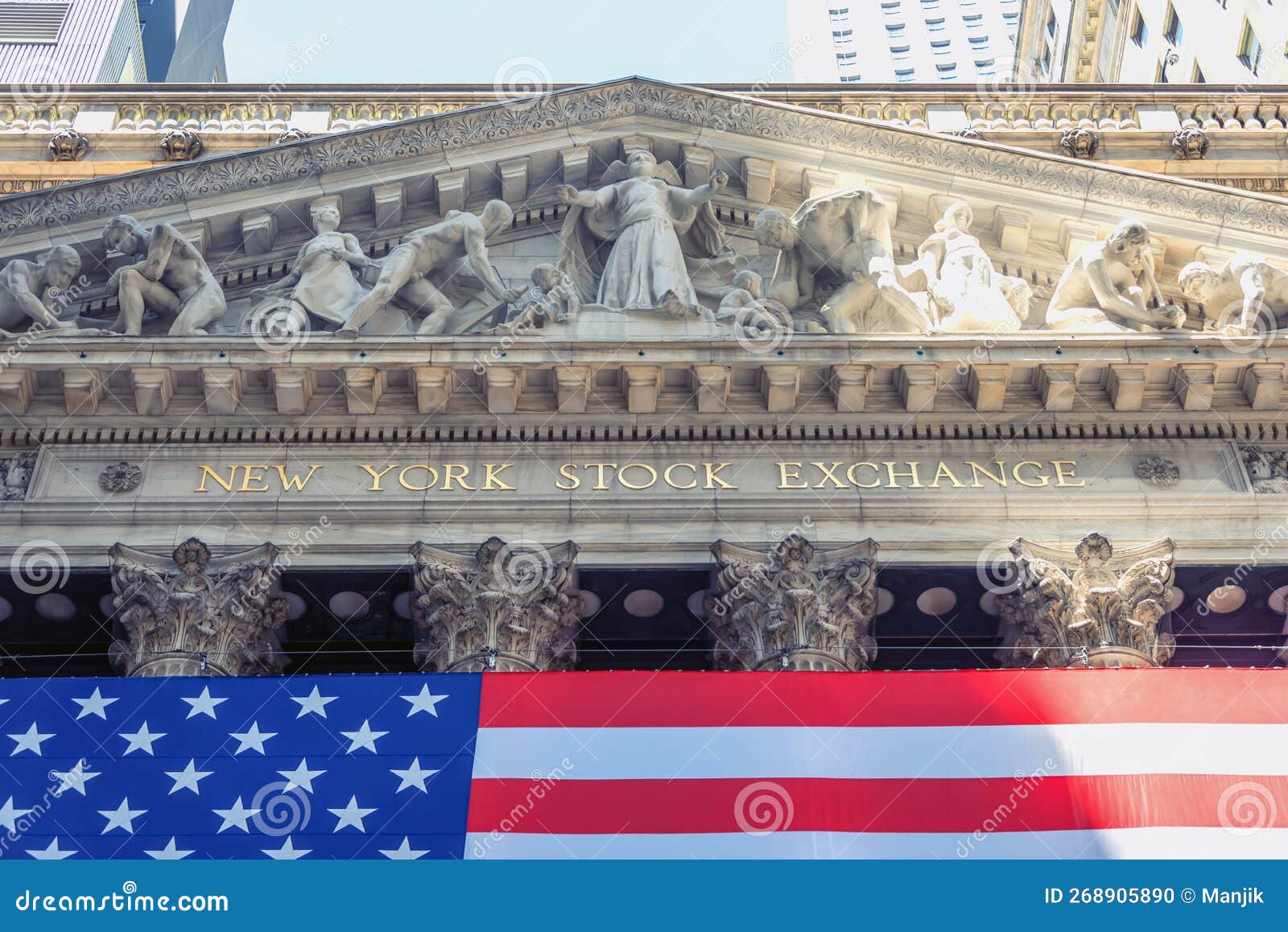 New York Stock Exchange editorial image. Image of building 268905890