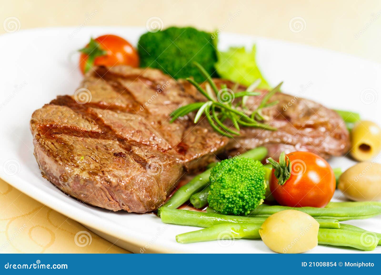 New York Strip Steak with Vegetables Stock Photo Image of bite