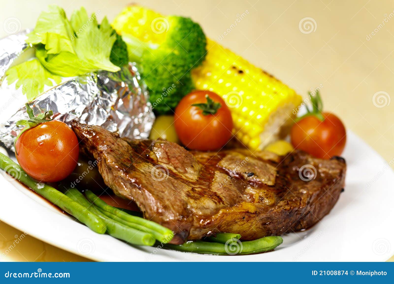 New York Strip Steak with Vegetables Stock Photo Image of grill