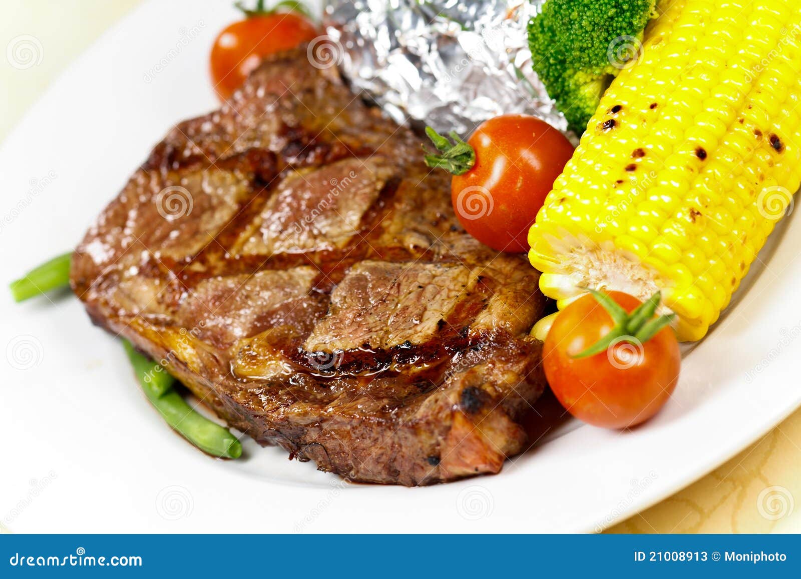 New York Strip Steak with Vegetables Stock Image Image of herbs