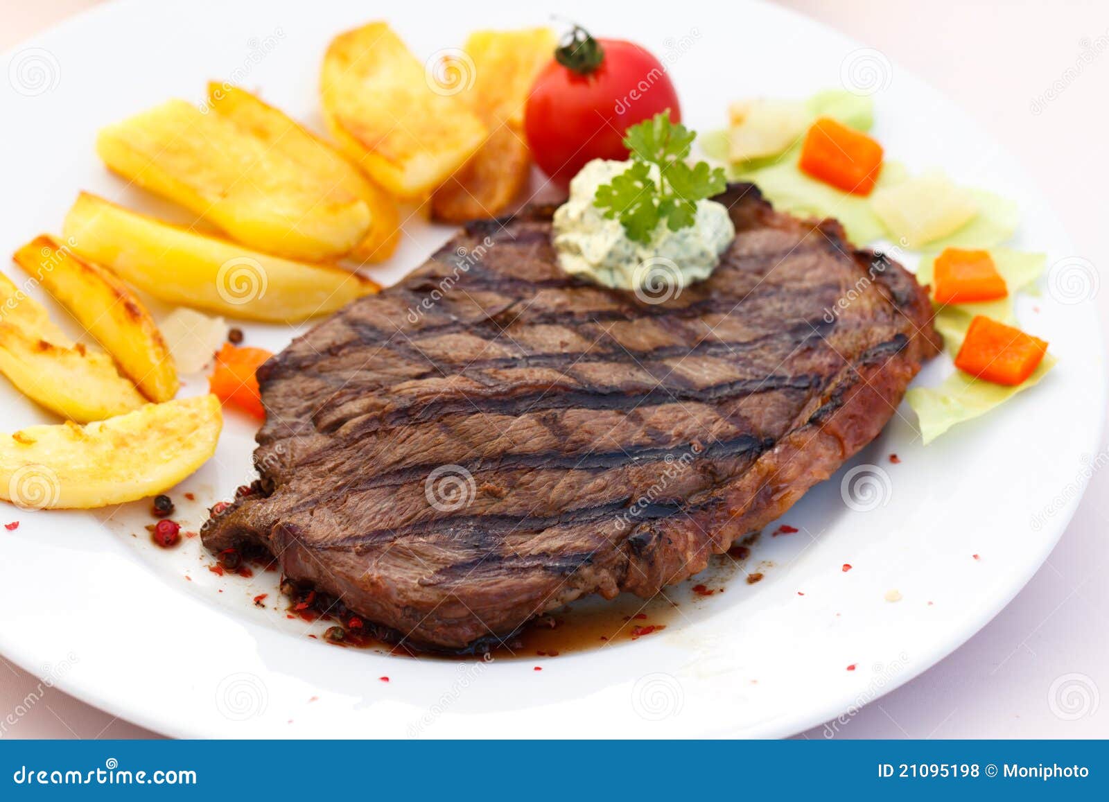 New York Strip Steak with Vegetables Stock Photo Image of brown