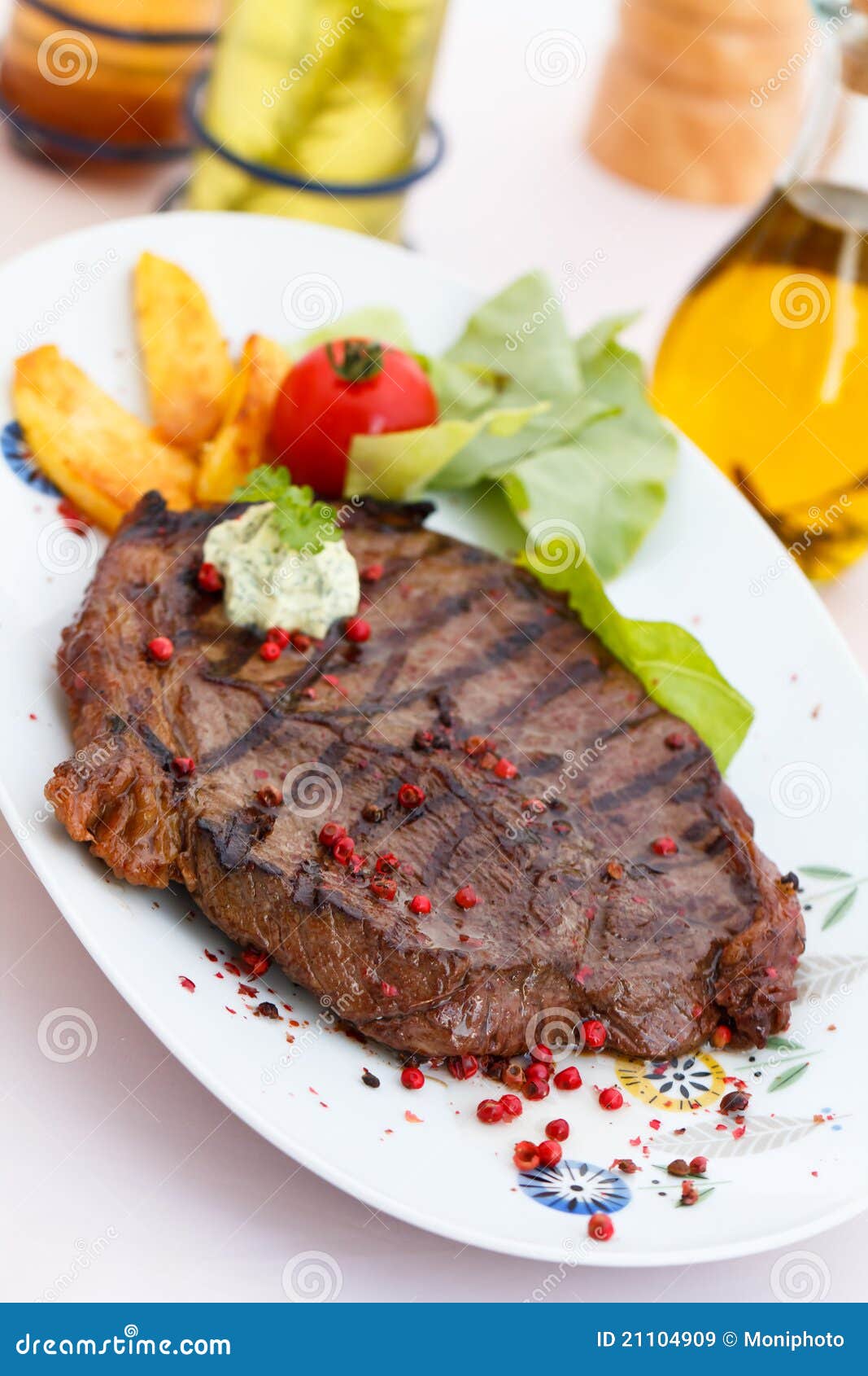 New York Strip Steak with Vegetables Stock Image Image of beef
