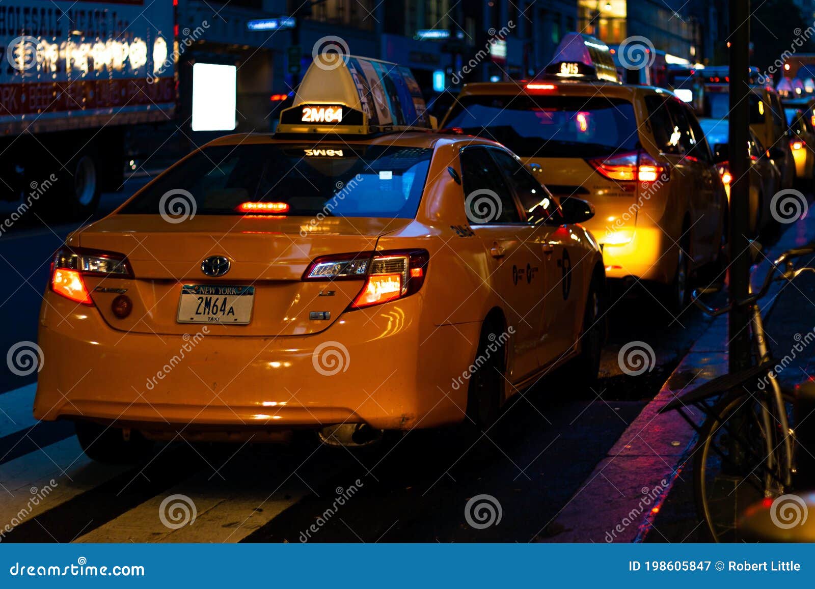 New York Taxi Line Next To JetBlue Terminal 5 At John F Kennedy