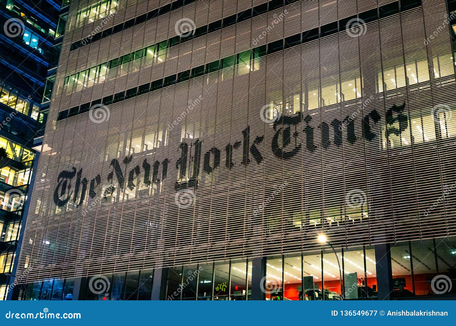 New York Times Office Building Editorial Photography - Image of times,  building: 136549677