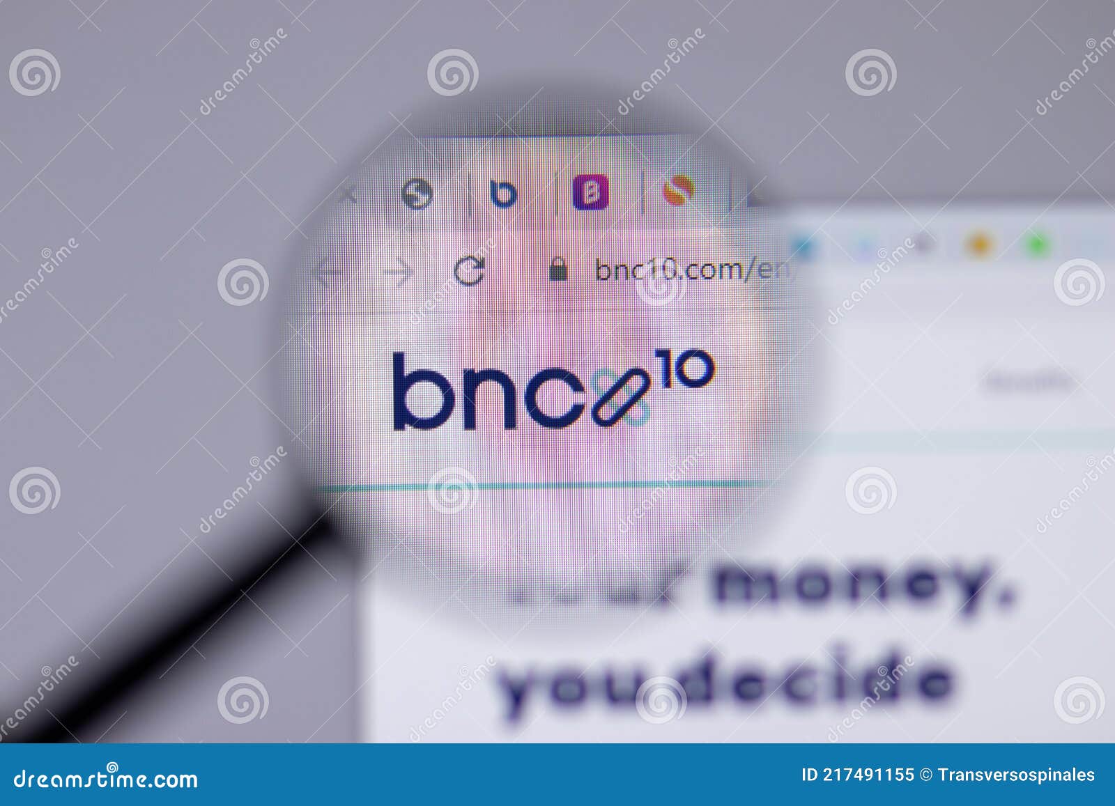 New York, USA - 26 April 2021: BNC10 Company Logo Close-up on Website ...