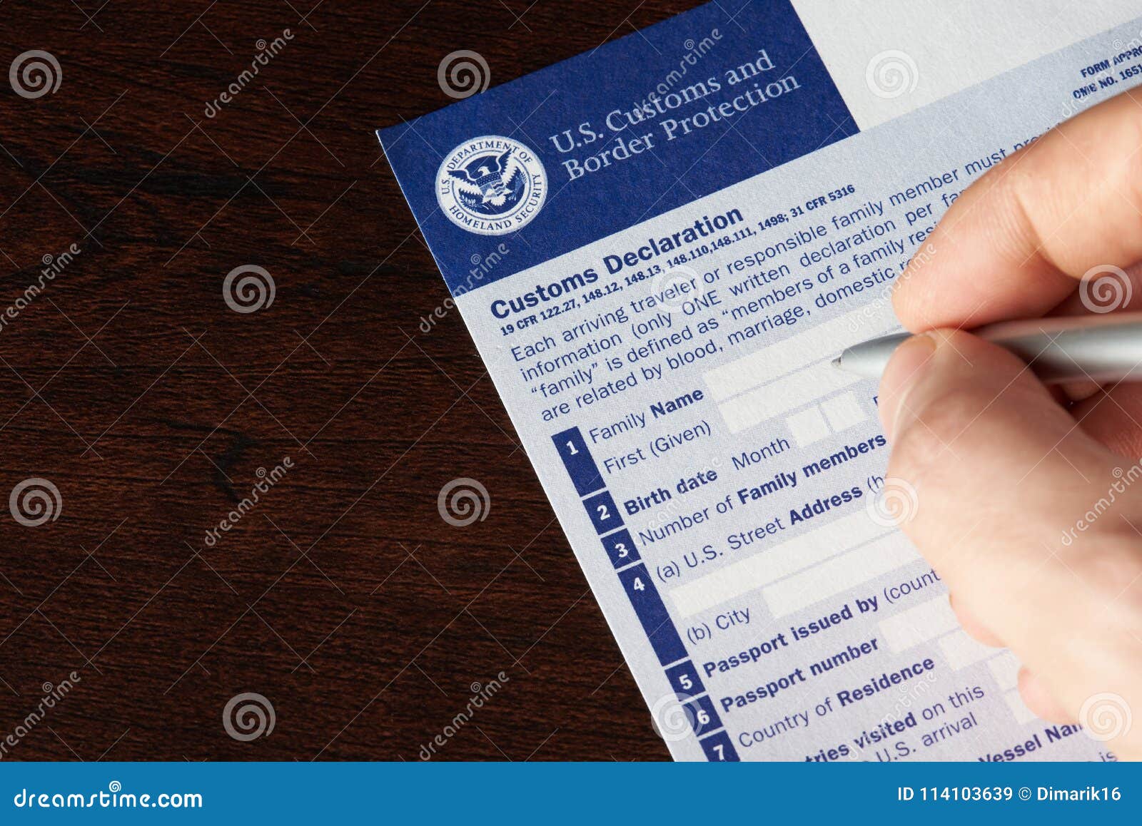 U.S. Customs Forms