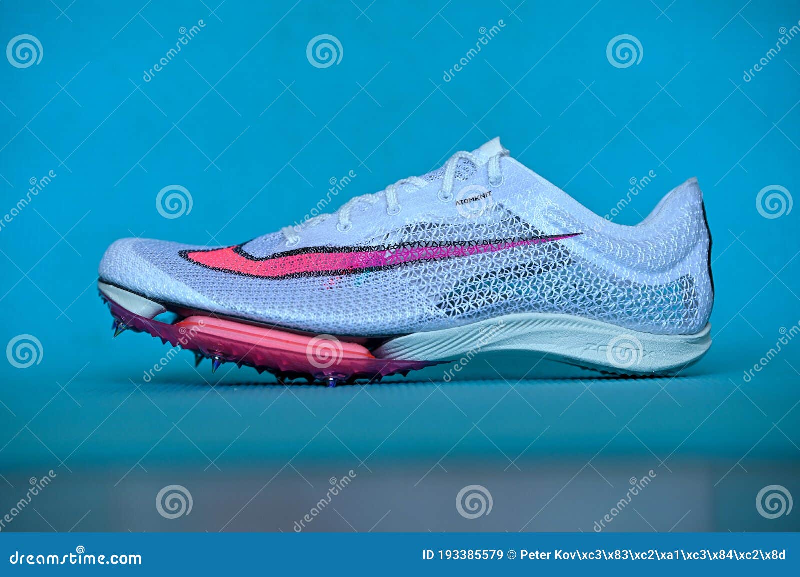 NEW YORK, USA, AUGUST 13, 2020: Nike Air Zoom Victory, Track Spike for Summer Olympic Tokyo 2021. White Color, Nike Stock Image - of athletic, design: 193385579