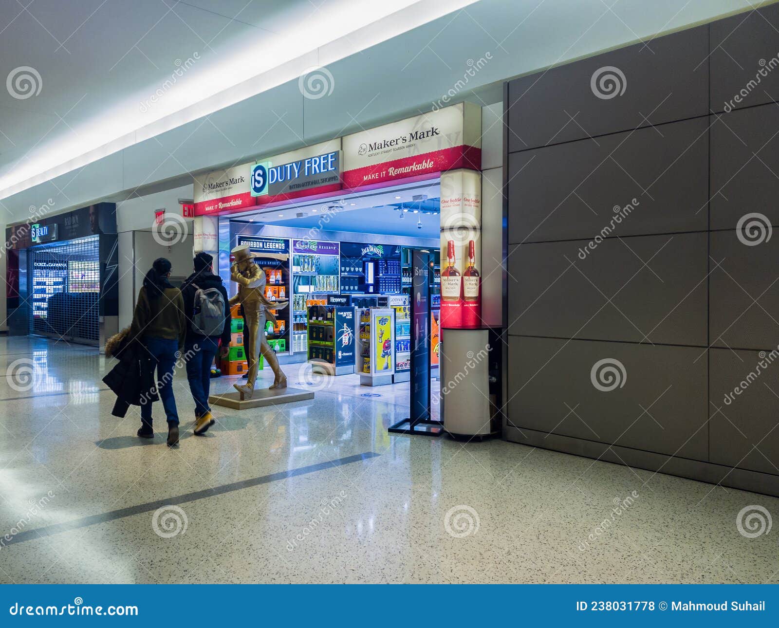 John F. Kennedy Terminal 5 Duty Free Editorial Stock Photo Image of