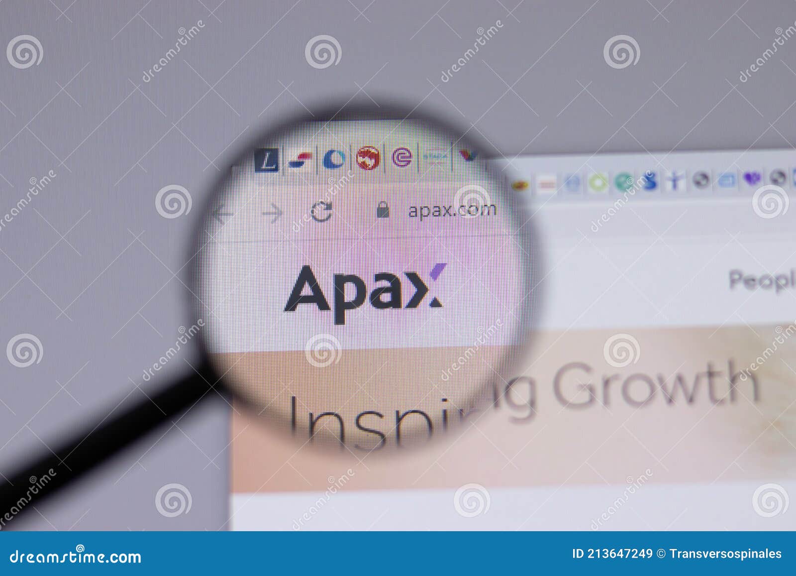 New York, USA - 18 March 2021: Apax Partners Company Logo Icon on