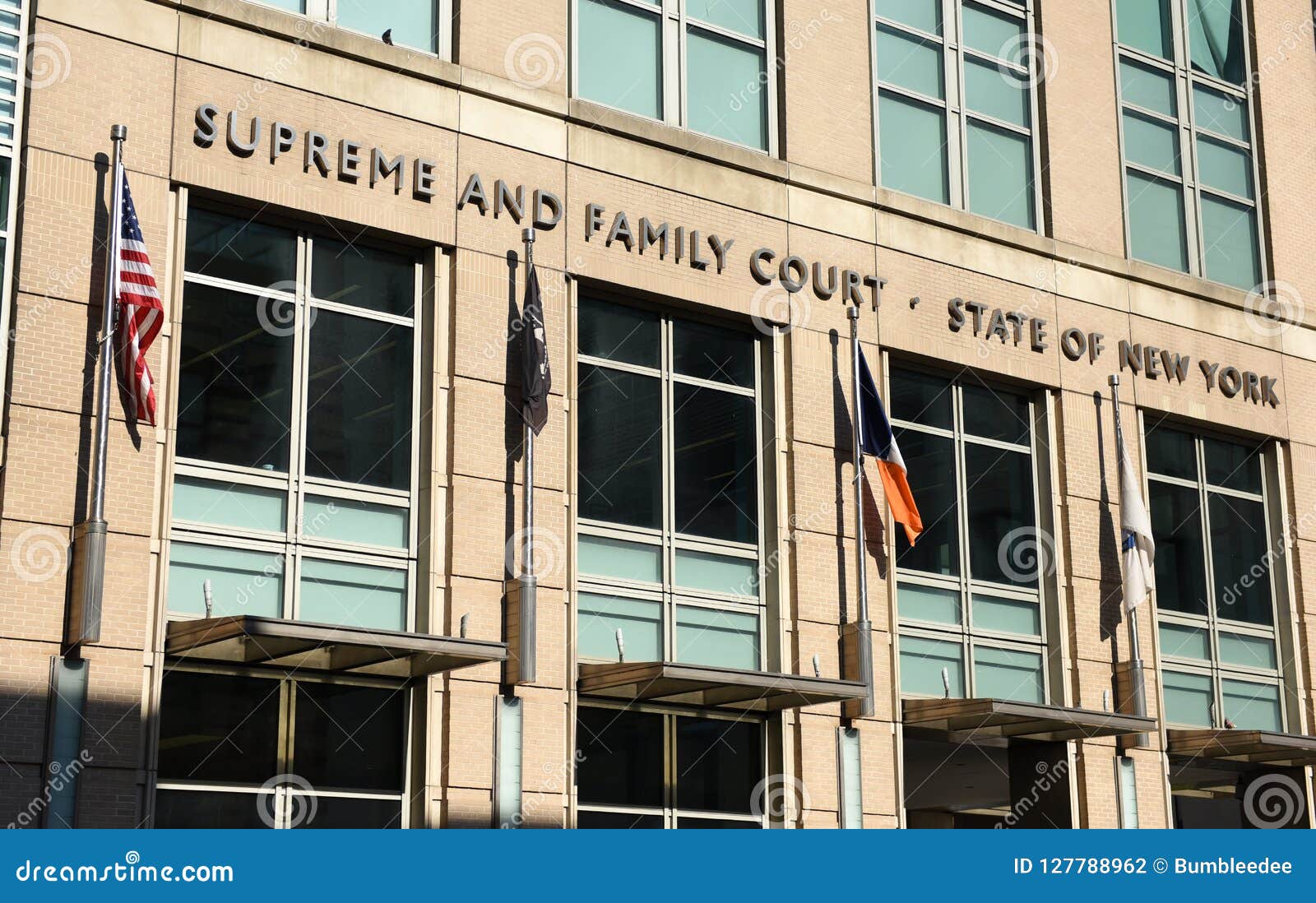 NEW YORK USA May 25 2018: Kings County Family Court in Brook NEW YORK USA May 25 2018: Kings County Family Court in Brook