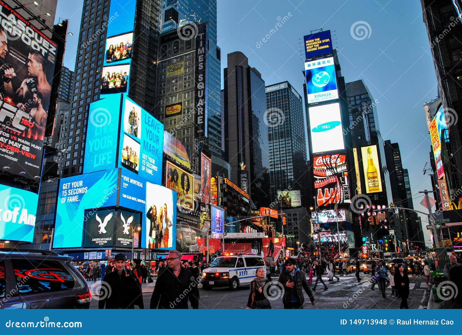 Times Square at Night - New York City 2013 