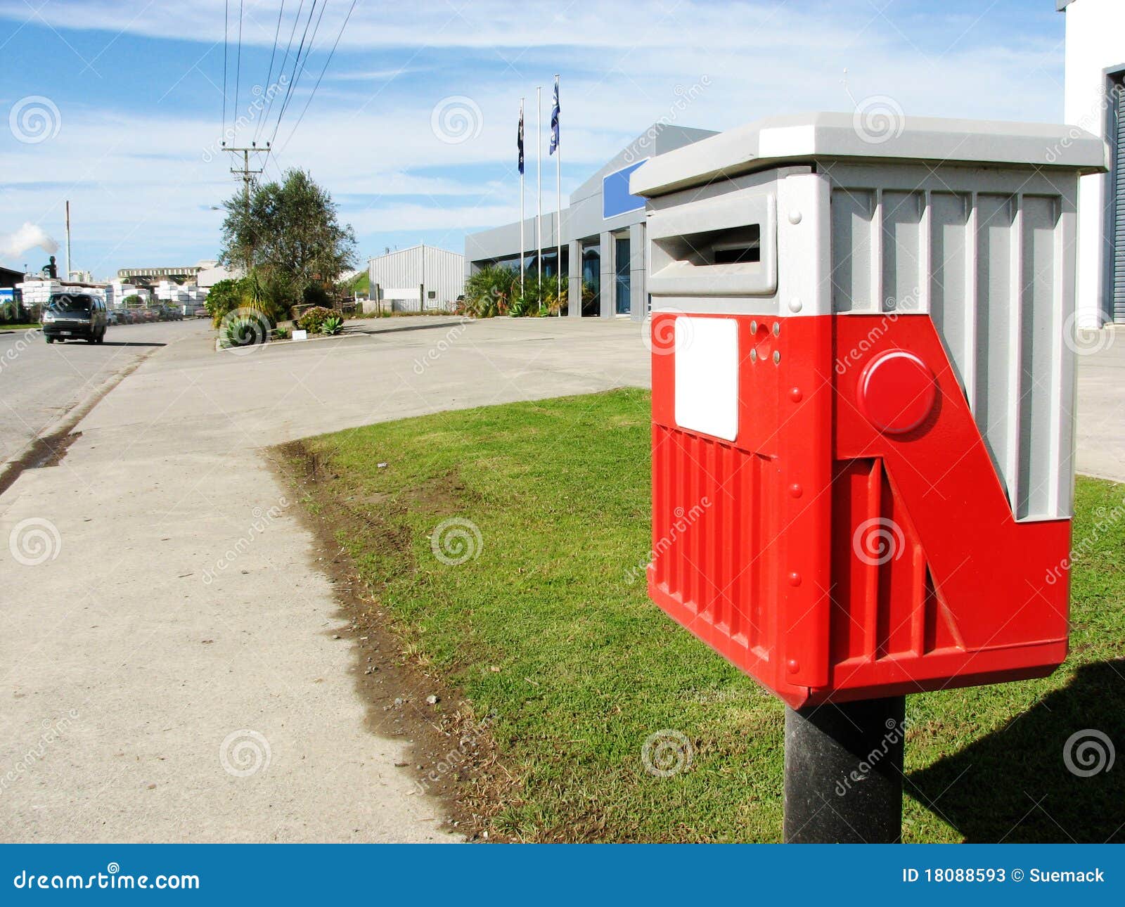 New Zealand Post Box on the Street Stock Image Image of letter