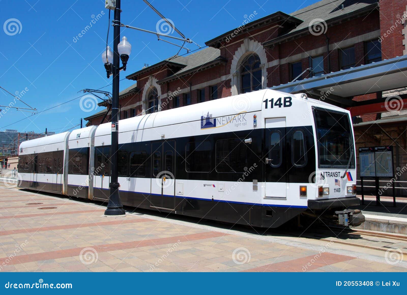 Newark, NJ NJ Transit Light Rail Train Editorial Stock Photo Image