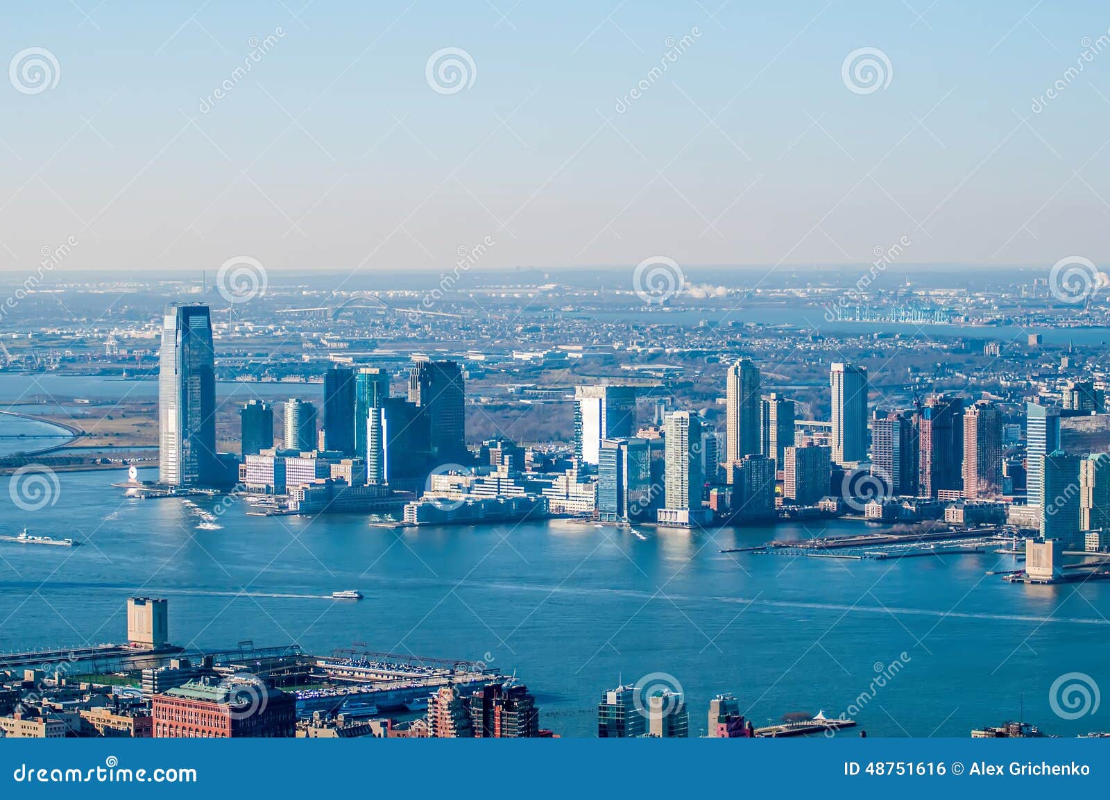 Newark och New York City arkivfoto. Bild av flod, verk 48751616
