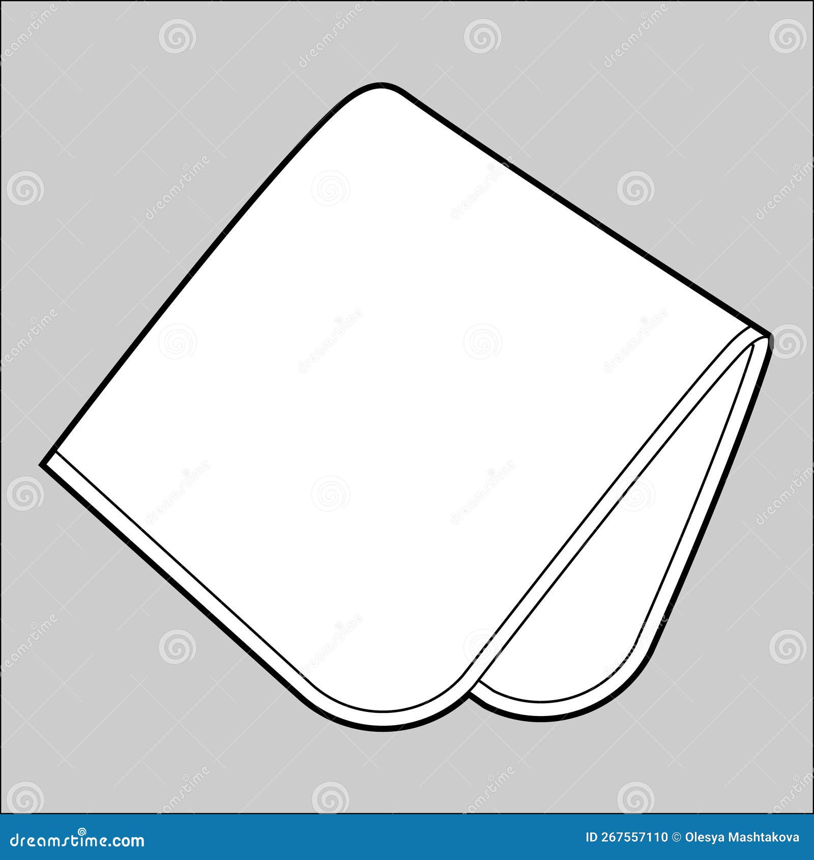 Newborn Baby Blanket Vector. Blanket Mockup Stock Vector Illustration of empty, sleepwear