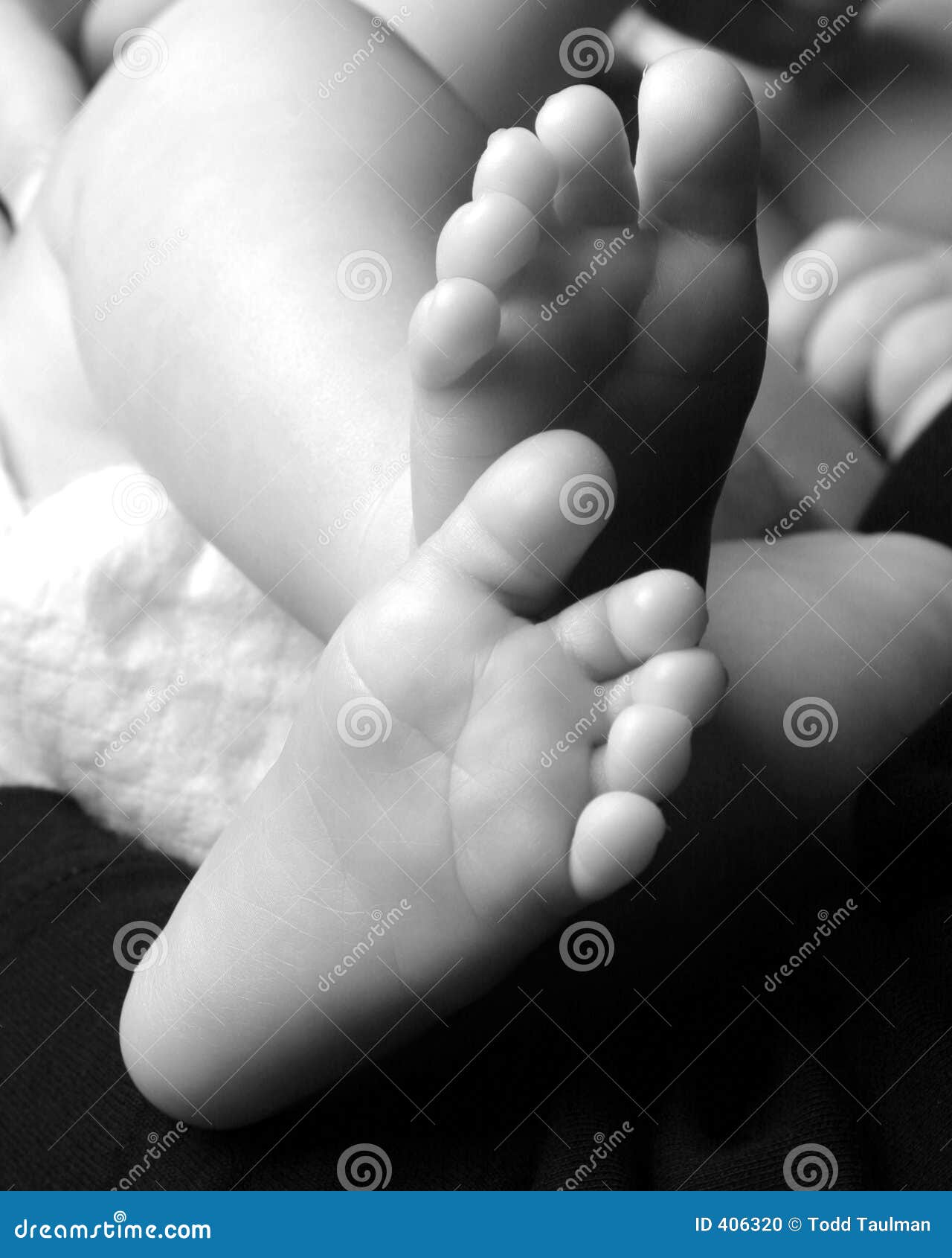 Newborn Baby Feet stock photo. Image of childhood, toes 406320