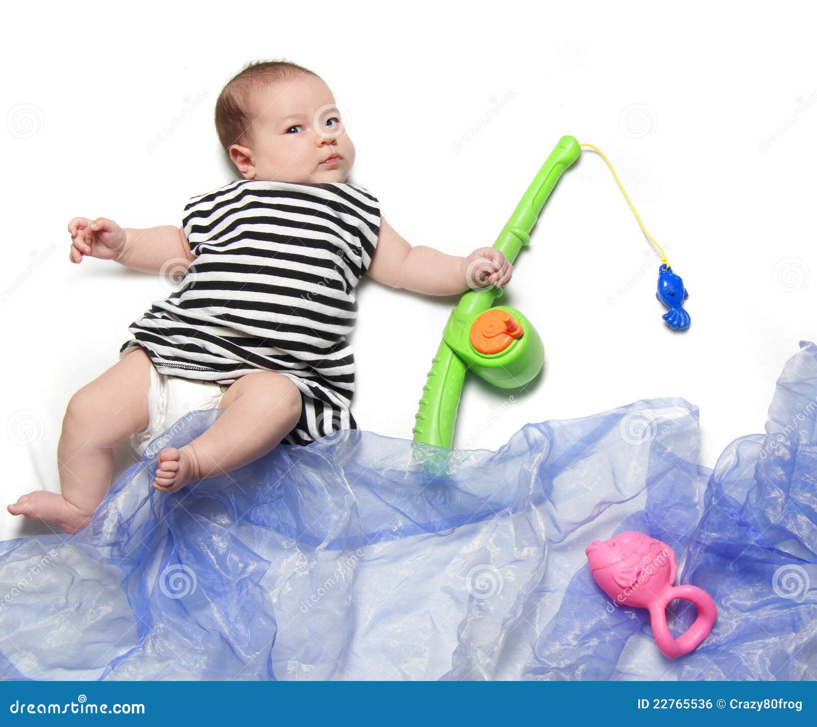 Newborn baby fishing stock photo. Image of small, european 22765536