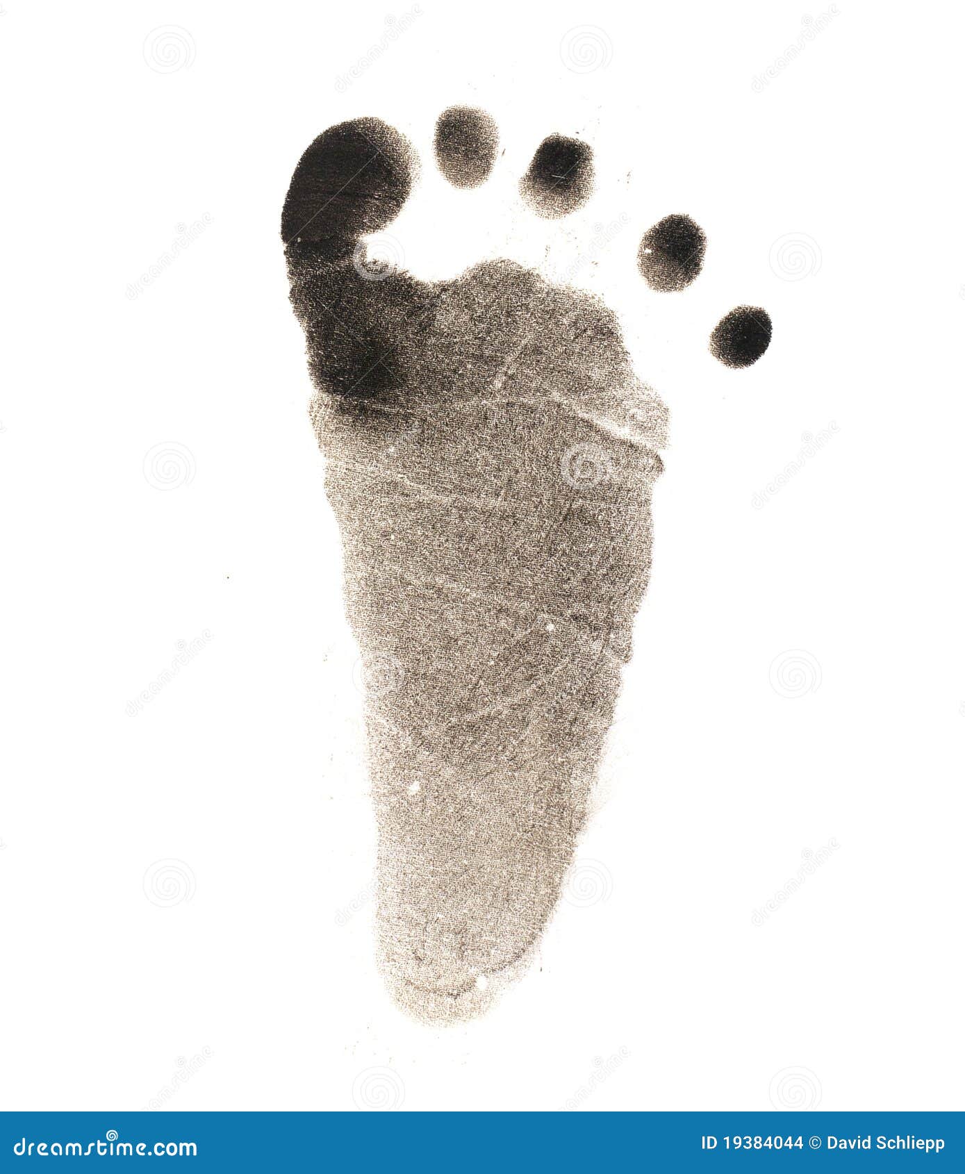 Newborn Baby Footprint stock photo. Image of little, print ...