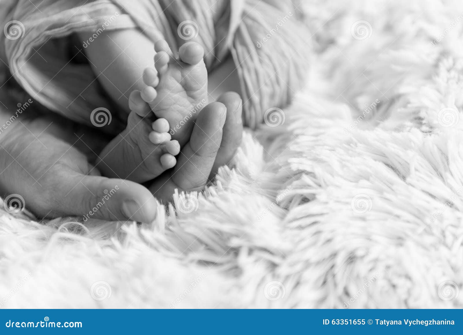 Newborn baby legs stock image. Image of childhood, girl 63351655