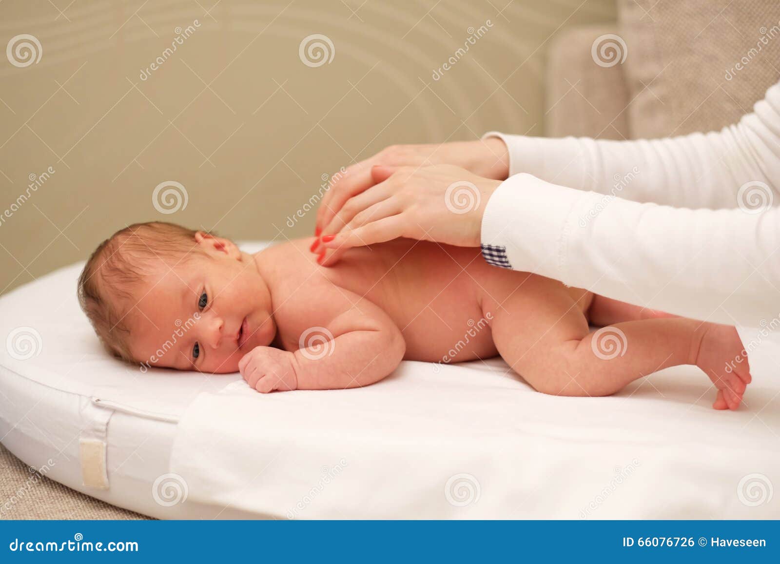 Newborn baby massage stock photo. Image of infant, little 66076726