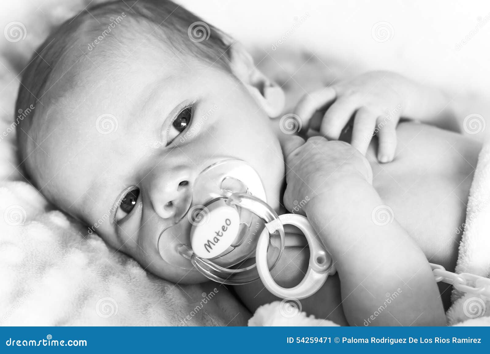 Newborn Baby With Pacifier Stock Image Image Of Gorgeous 54259471