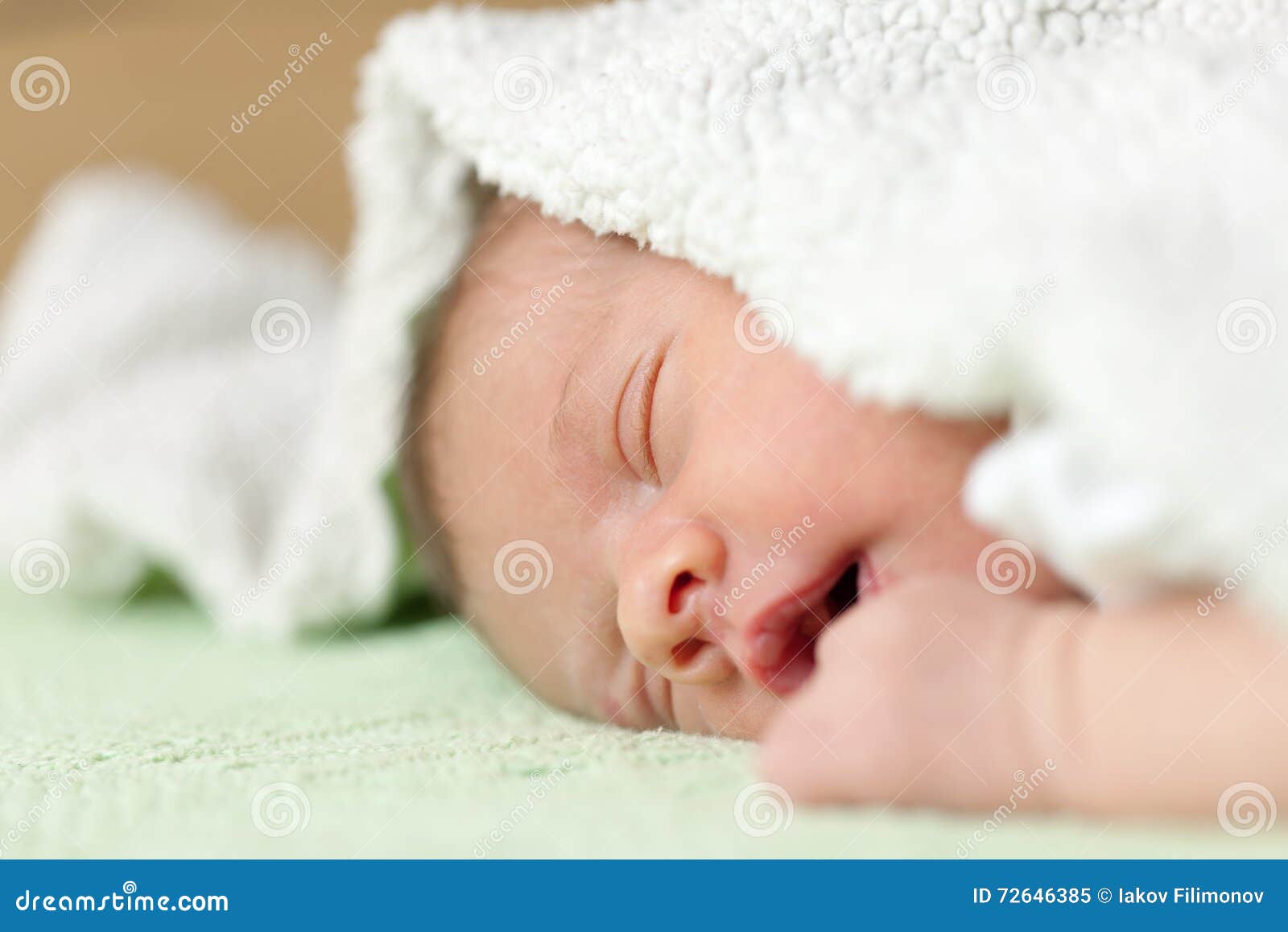 Newborn baby stock image. Image of innocence, life, quiet 72646385