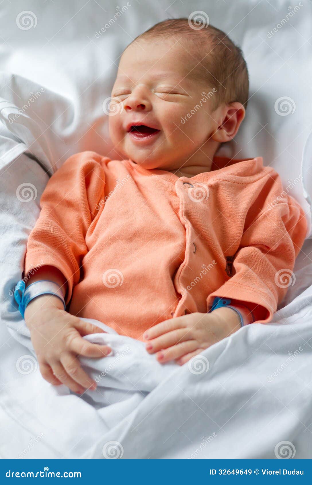Newborn baby smile stock image. Image of newborn, smiling 