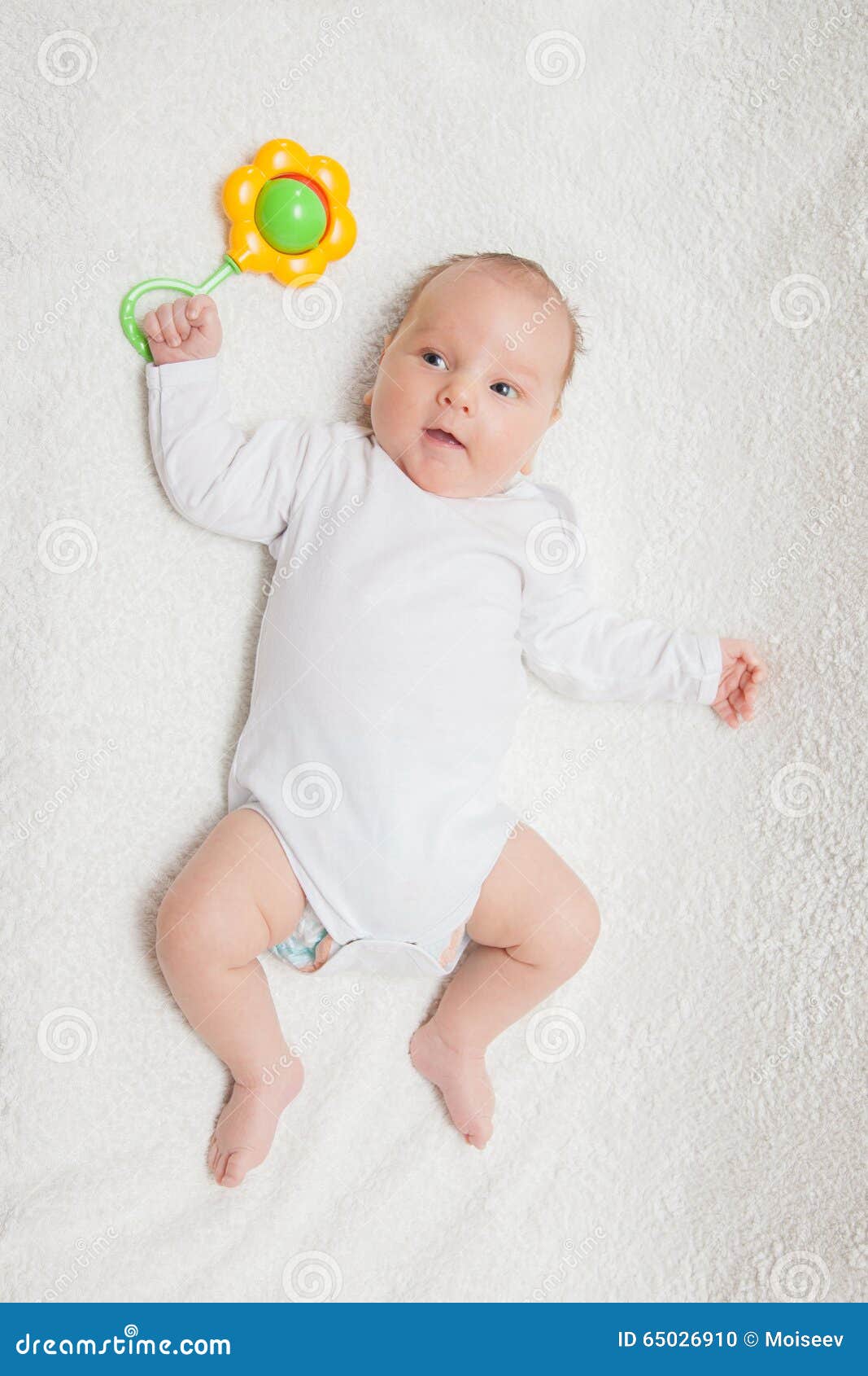 newborn baby in white romper